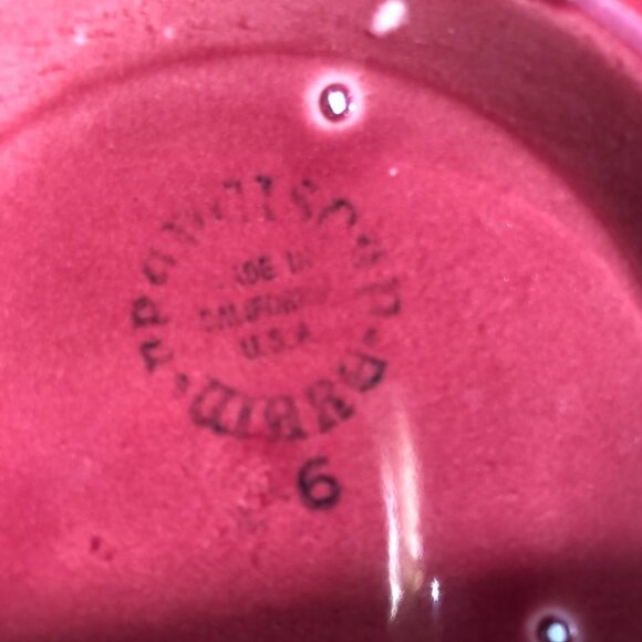 Franciscan Ware Сeramic Bowl Light Maroon Made in California USA 6 - Picture 7 of 8